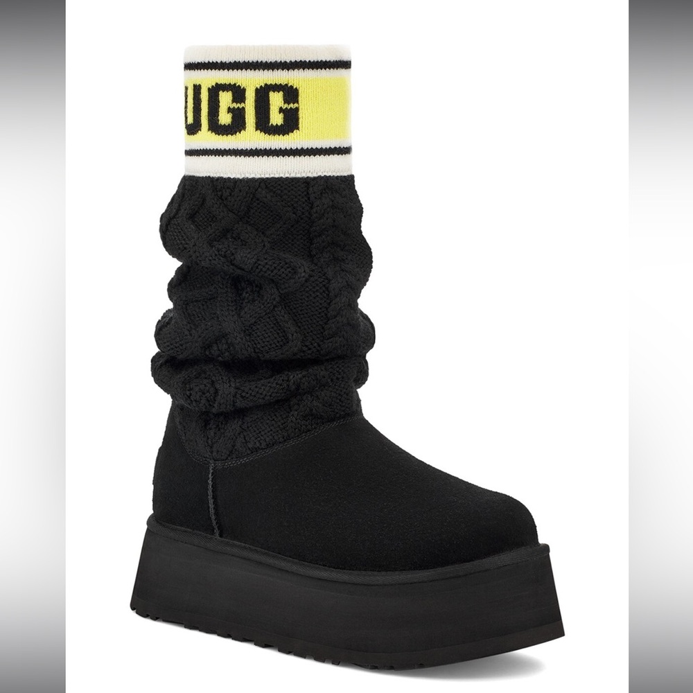 Women’s Ugg sweater black boots